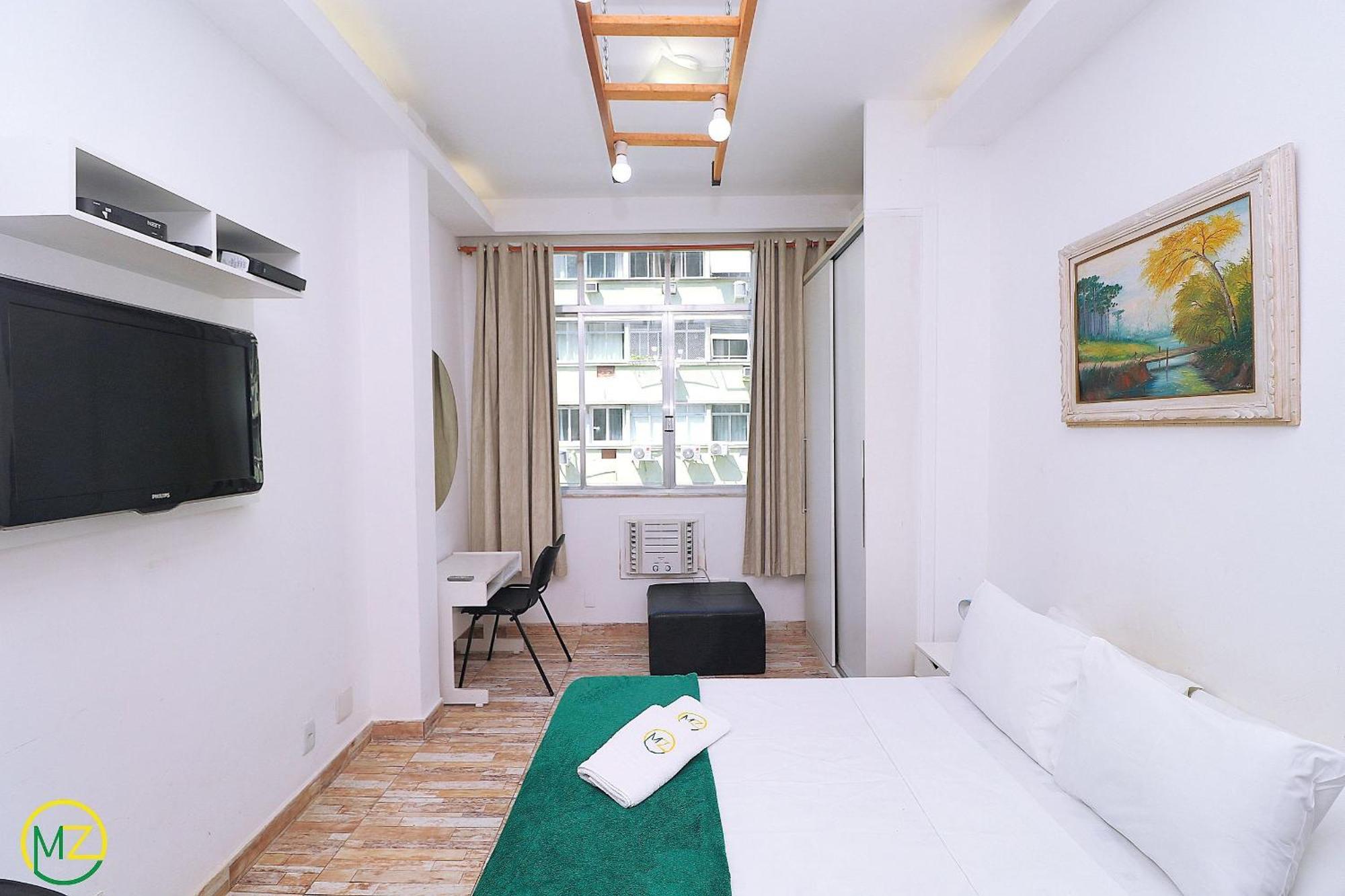 Studio Para 4 Pessoas Com Vista Mar Em Copacabana Rio de Janeiro Kültér fotó