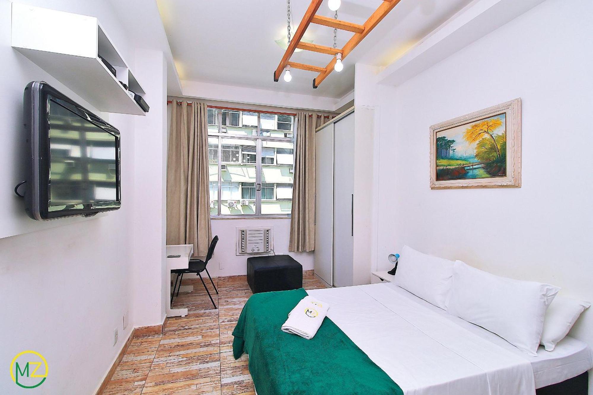 Studio Para 4 Pessoas Com Vista Mar Em Copacabana Rio de Janeiro Kültér fotó